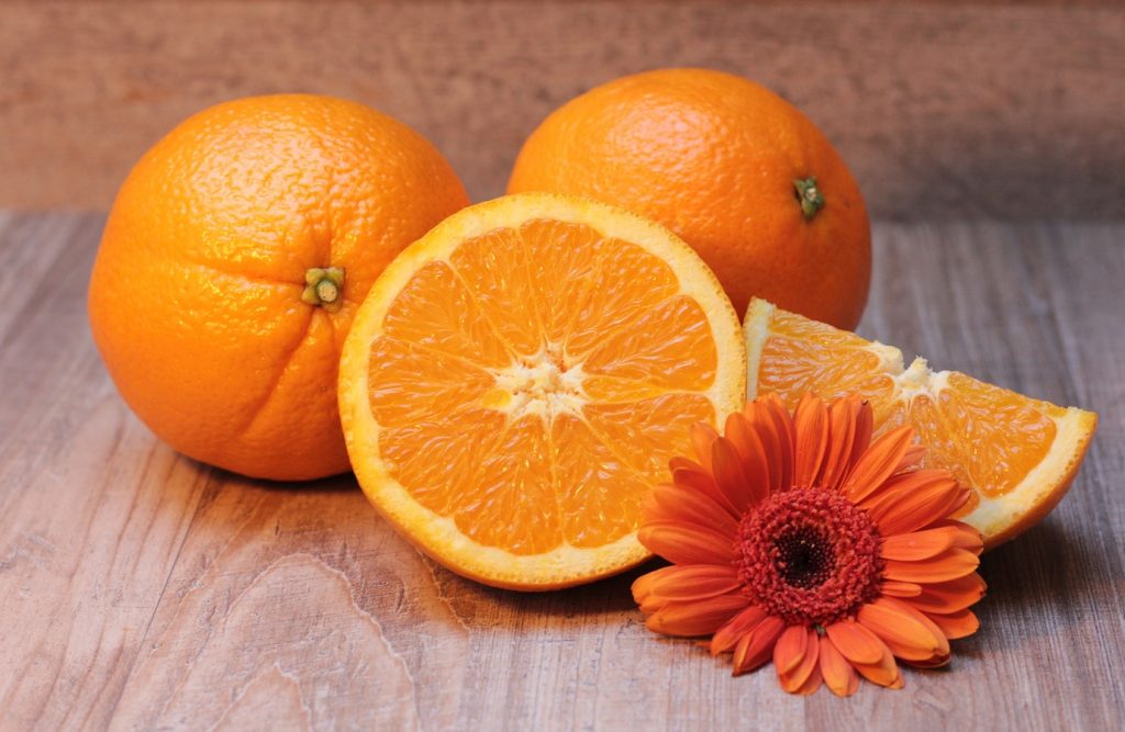 Naranjas y vitamina C